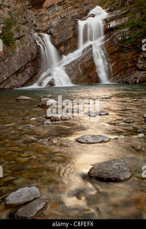 Cameron Falls, Waterton Lakes National Park, Alberta, Canada Banque D'Images