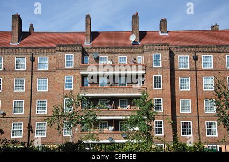 Logements sociaux, Kennington Park, London Borough of Lambeth, London, Greater London, Angleterre, Royaume-Uni Banque D'Images