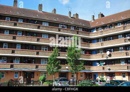 Logements sociaux, Kennington Park, London Borough of Lambeth, London, Greater London, Angleterre, Royaume-Uni Banque D'Images