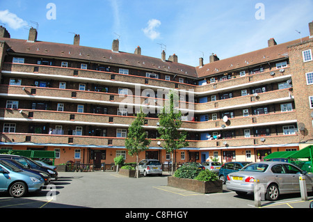 Logements sociaux, Kennington Park, London Borough of Lambeth, London, Greater London, Angleterre, Royaume-Uni Banque D'Images