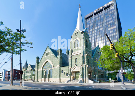 Broad Street United Methodist Church à Columbus, Ohio. Banque D'Images