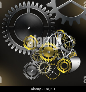 Pignons mécaniques Banque D'Images