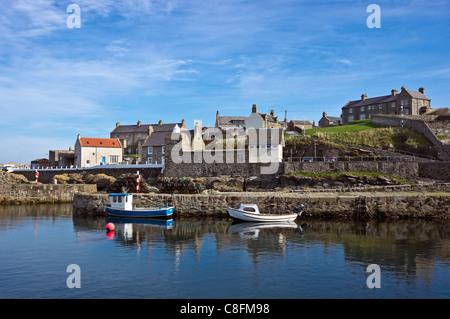 Vue sur le vieux port de Portsoy Aberdeenshire Ecosse vers l'Est Banque D'Images