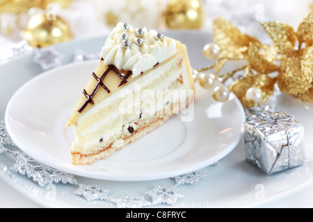 Marchpane cake délicieux pour Noël Banque D'Images