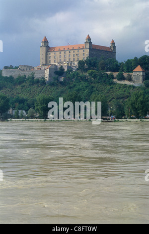 Château de Bratislava (Bratislava) à Bratislava, Slovaquie. Banque D'Images