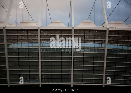 Récemment reconstruit le Stade Olympique de Kiev, prête à accueillir la finale de l'Euro 2012 football, Kiev Ukraine Banque D'Images