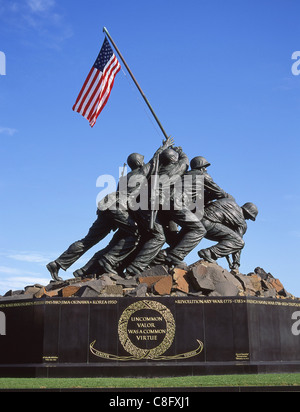 Le Marine Corps War Memorial, Rosslyn, Virginia, United States of America Banque D'Images