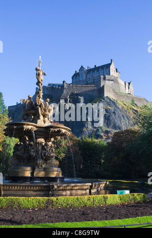 Le Château d'Édimbourg, Edinburgh, Lothian, Ecosse, Royaume-Uni Banque D'Images