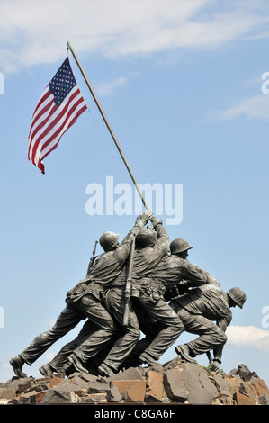 Marines américains monument d'Iwo Jima, le Cimetière National d'Arlington, Virginia, United States of America Banque D'Images