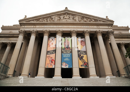 National Archives USA ; l'avant de l'édifice des Archives nationales, Washington DC USA Banque D'Images