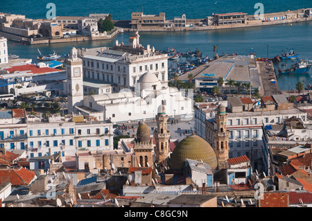 Vue sur la Casbah d'Alger, UNESCO World Heritage Site, Alger, Algérie, Afrique du Nord Banque D'Images