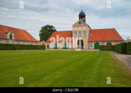 Entrée de Fåborg Palace, l'île de Als, le Danemark, l'Europe du Sud Banque D'Images