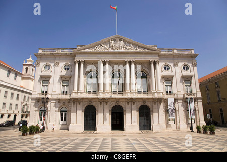 L'Hôtel de ville de Lisbonne (Camara Municipal) à Prace do Municipio à Baixa, Lisbonne, Portugal Banque D'Images