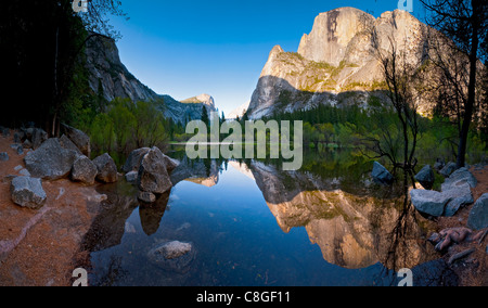 Mirror Lake, Yosemite National Park, site du patrimoine mondial de l'UNESCO, en Californie, États-Unis d'Amérique Banque D'Images