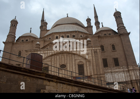 Mosquée Mohammed Ali égyptien sur le dessus de la Citadelle de Saladin Al Aywbi au Caire. L'Égypte Banque D'Images