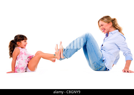 Mère et fille Banque D'Images