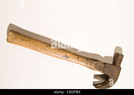Old rusty Claw Hammer Banque D'Images