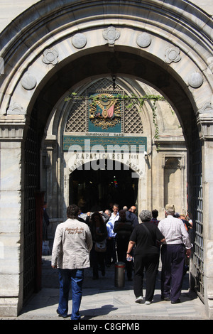 Istanbul, Turquie, grand, grand bazar Kapali Carsi,,, marché, entrée privée, grille, Voyage, tourisme Banque D'Images