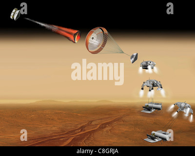 Véhicule pour un échantillon d'ininterrompue depuis Mars (Concept de l'artiste) Banque D'Images