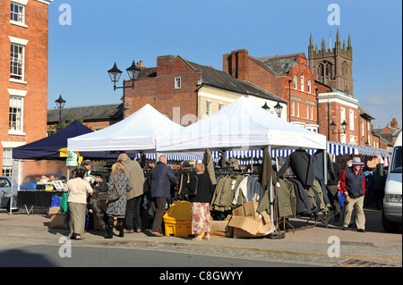 Marché Ludlow Angleterre Uk Banque D'Images