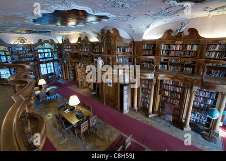 Bibliothèque de Max Reinhardt dans Schloss Leopoldskron, Salzbourg, Autriche Banque D'Images