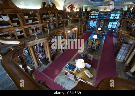 Bibliothèque de Max Reinhardt dans Schloss Leopoldskron, Salzbourg, Autriche Banque D'Images