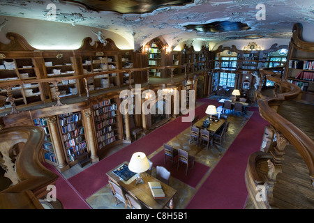 Bibliothèque de Max Reinhardt dans Schloss Leopoldskron, Salzbourg, Autriche Banque D'Images