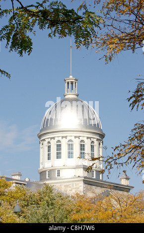 Toit en dôme du Marché Bonsecours dans le Vieux Port de Montréal, Canada Banque D'Images