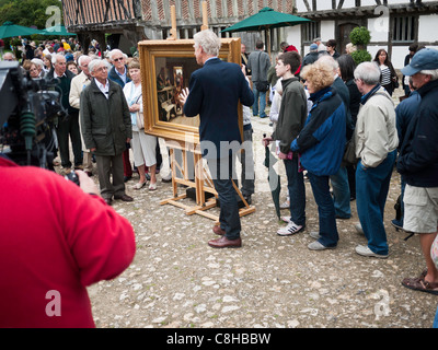 Tournage de l'émission de télévision de la BBC l'Antique Roadshow au Singleton open air museum,Chichester West Sussex UK Banque D'Images