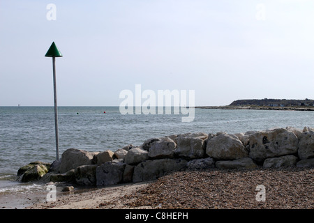 Plage Avon Christchurch Dorset Banque D'Images