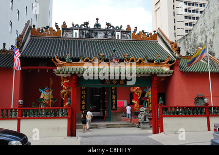 Sin Sze Si Ya Temple chinois, Kuala Lumpur, Malaisie Banque D'Images