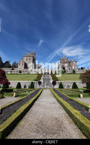 Jardins du Château de Drummond près de Crieff, Perthshire, Écosse, Royaume-Uni Banque D'Images