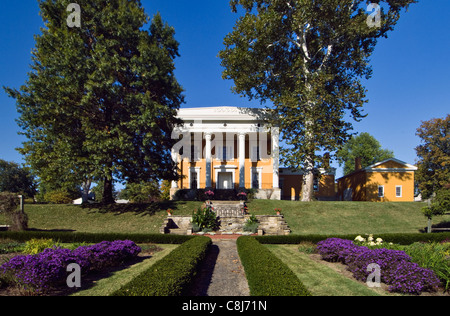 Lanier Mansion et les jardins de Madison, Indiana Banque D'Images