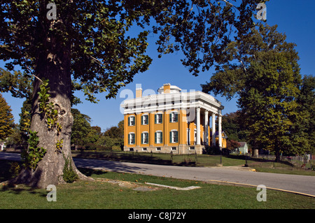 Lanier Mansion et les jardins de Madison, Indiana Banque D'Images