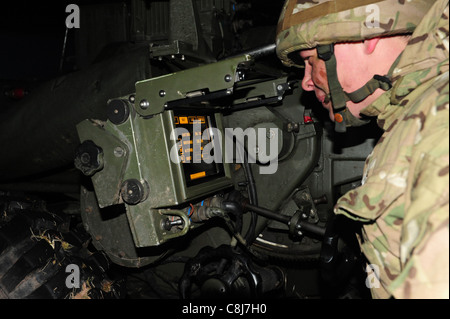 L118 canon léger 105mm tirées par bean 4 Regiment RA au Pays de Galles Banque D'Images