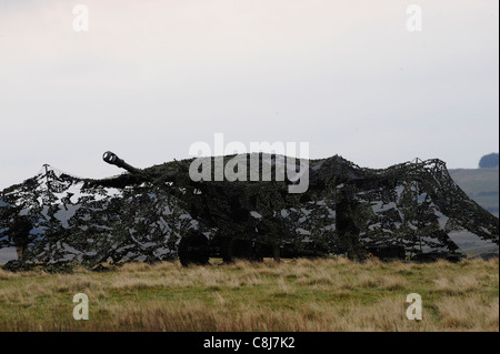 L118 canon léger 105mm tirées par bean 4 Regiment RA au Pays de Galles Banque D'Images