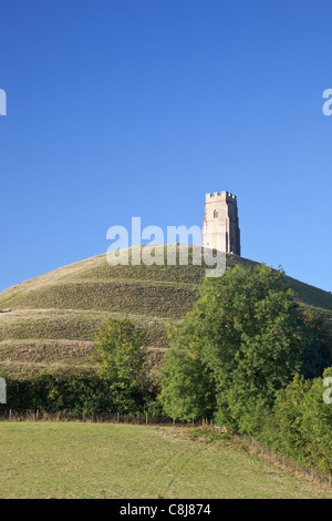 Vue sur le mandat au début de l'automne avec un ciel bleu lumineux Banque D'Images