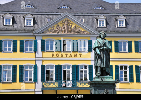 L'architecture, Beethoven, Bonn, monument, l'Allemagne, l'Europe vue de face, le prince's Mountain, compositeur, l'art, art, histoire, Münster pl Banque D'Images