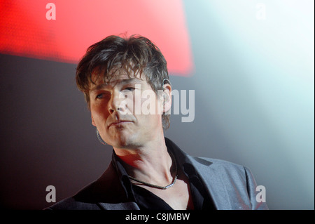 A-ha au 02 Arena, la promotion de leur nouvel album 'Pied De La Montagne" Londres, 4 novembre 2009. Banque D'Images