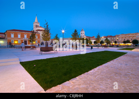 Ma scène de Zadar. Situé sur la côte Adriatique, Croatie Banque D'Images