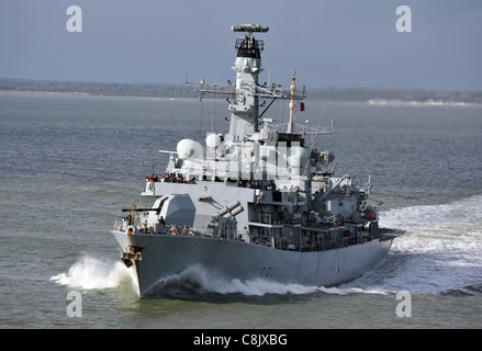 Royal Navy le HMS Sutherland. Banque D'Images