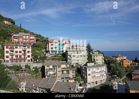 Chinque, Terre, Ligurie, Italie, Mediterranea. Riomaggiore Banque D'Images