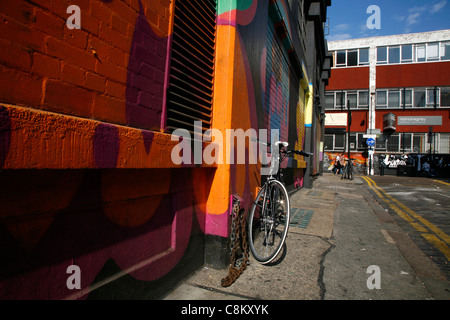 Jusqu'à la rue Victoria à Redchurch Street, Shoreditch, London, UK Banque D'Images