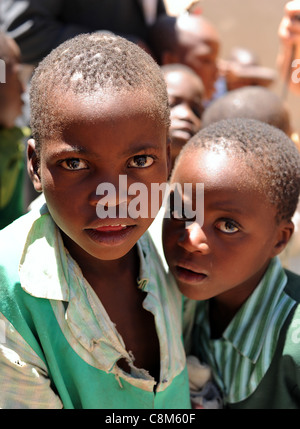 Les enfants à l'école primaire, Numwa au Zimbabwe Banque D'Images