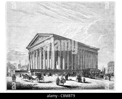 L'église de la Madeleine L'église Sainte Marie-Madeleine Catholique Romain Paris temple néo-classique de l'armée de Napoléon la gloire Banque D'Images