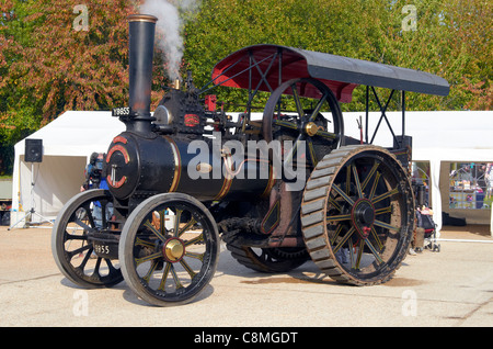 Fowler traction à vapeur sur l'affichage lors d'un événement à un musée industriel de Bursledon (Hampshire, Angleterre) vapeur 24. Banque D'Images