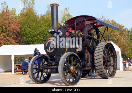 Fowler traction à vapeur sur l'affichage lors d'un événement à un musée industriel de Bursledon (Hampshire, Angleterre) vapeur 24. Banque D'Images