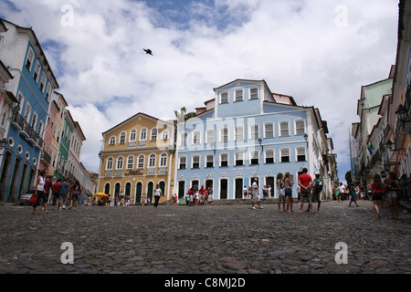 Avis de Largo do Pelourinho. Banque D'Images