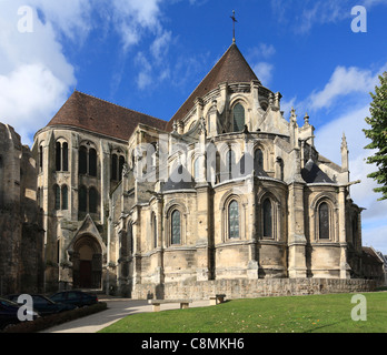 La Cathédrale de Noyon dans l'Oise, France - East Front Banque D'Images