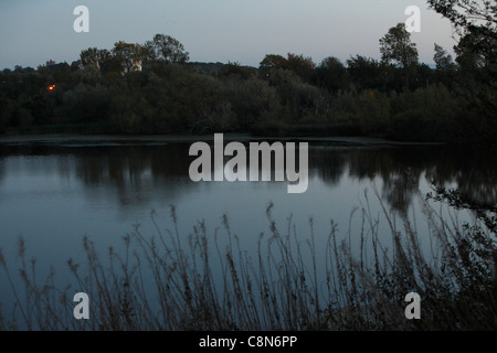 Duddingston Loch de nuit Banque D'Images